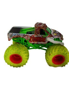 Monster Jam Zombie Invasion 1/64 Scale Zombie Monster Truck Neon Tires HTF